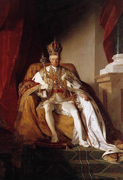 Friedrich von Amerling Emperor Franz I. of Austria wearing the Austrians imperial robes oil painting picture
